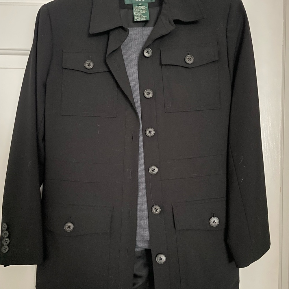 Ralph Lauren Black Military Jacket